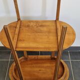 Vintage solid wood side table - 1940s/1950s