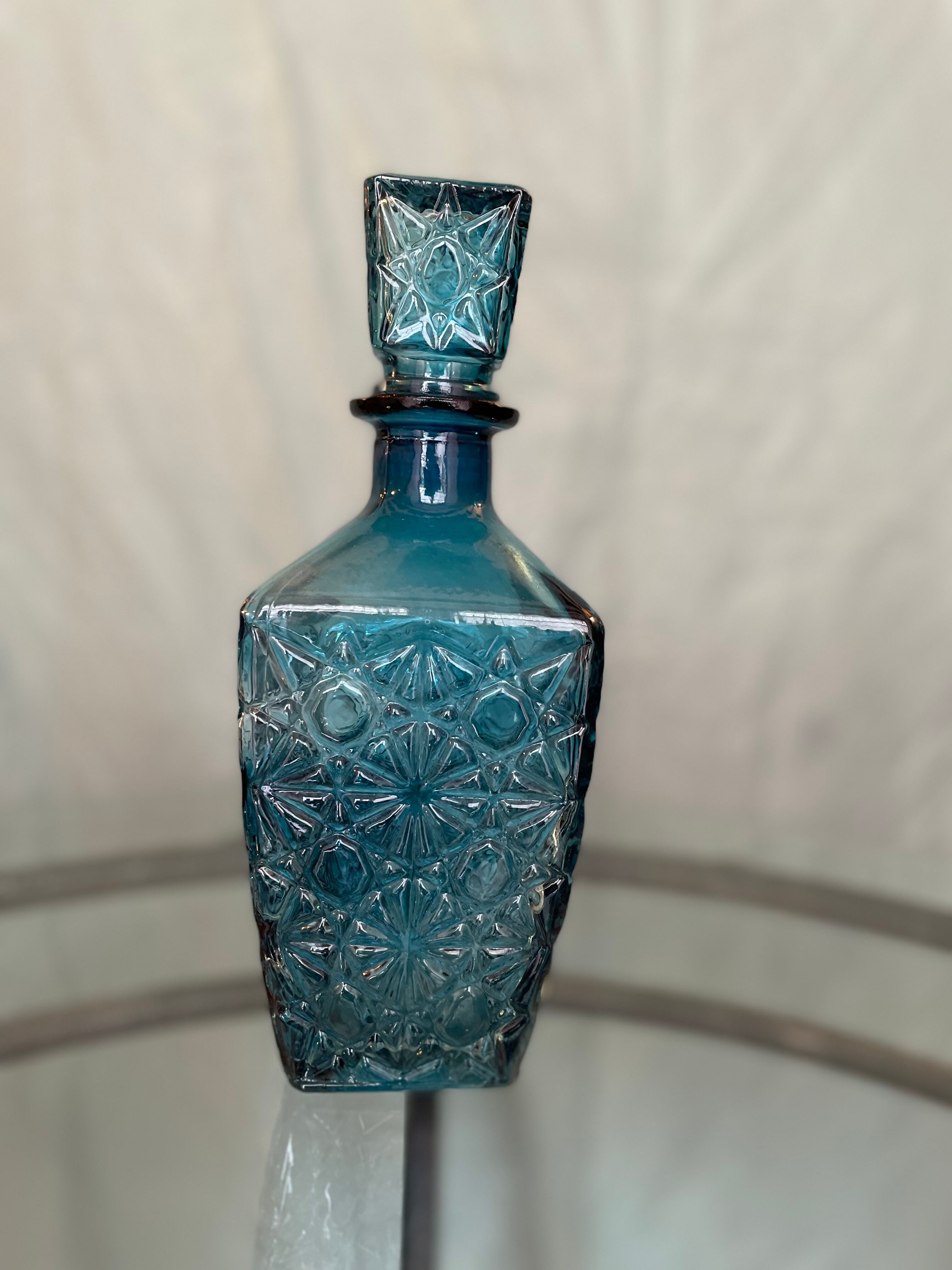 Blue glass bottle
