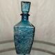 Flacon verre bleu