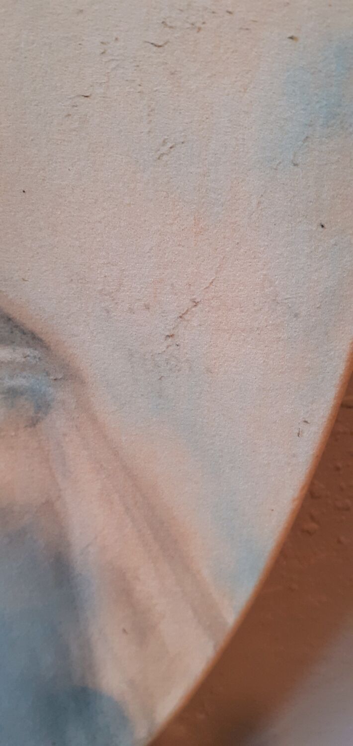 Pastel Old Portrait Of A Child Dated 1921 And Signed