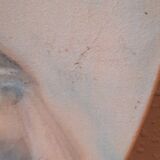 Pastel Old Portrait Of A Child Dated 1921 And Signed