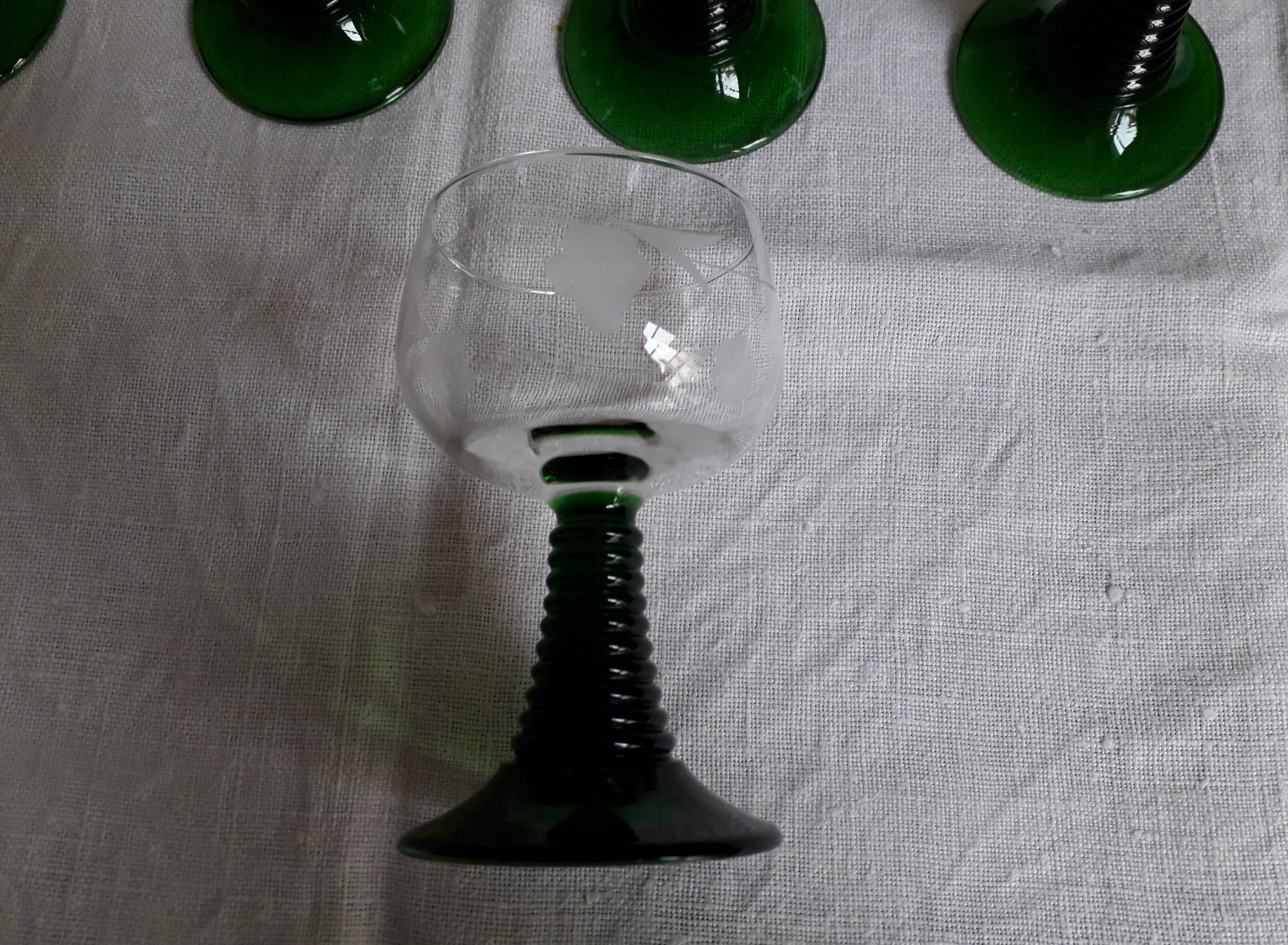 Lot de 10 verres à vin blanc d'Alsace