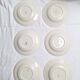 Vintage yellow soup plates from Moulin des Loups, Gien, Sarreguemines