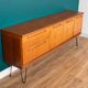 Retro Teak 1960s Long Meredew Sideboard On Hairpin Legs