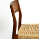 Two original 1960s Wilkhahn chairs made of walnut with wicker cane