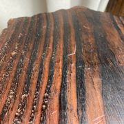 Tabouret de ferme français  tripode en bois années 60