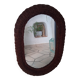 Miroir rotin vintage 80s