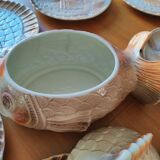 Bouillabaisse earthenware service from sarguemines vintage