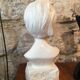 Statue ou buste en plâtre de jeune fille femme