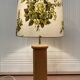 Pair of large pine lamps 1960 "scandinavian design".