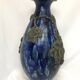 Roger Guerin vase piriform gres a cheze etain ronce mure feuille fleur
