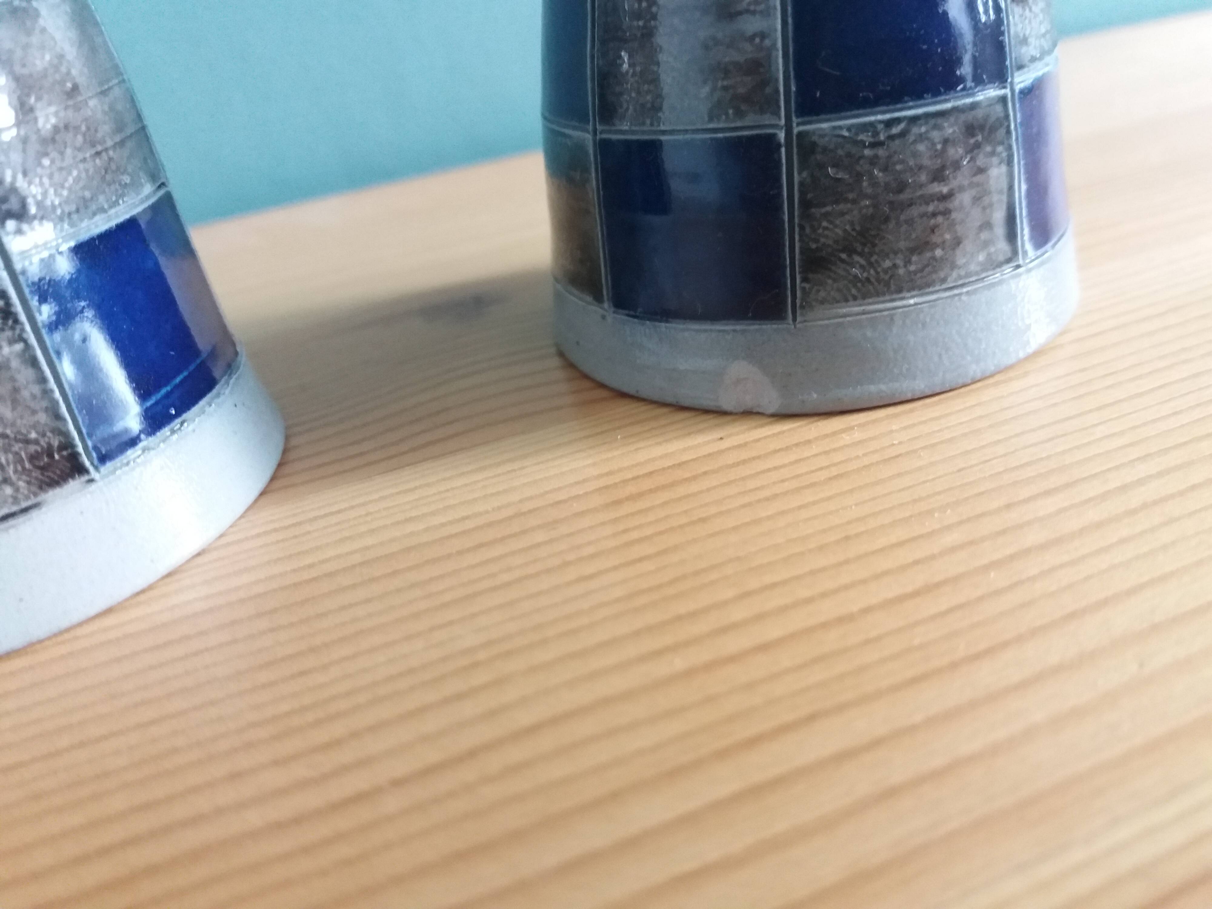 Salt and pepper shakers in Alsace stoneware