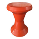 Orange plastic stool Taormina
