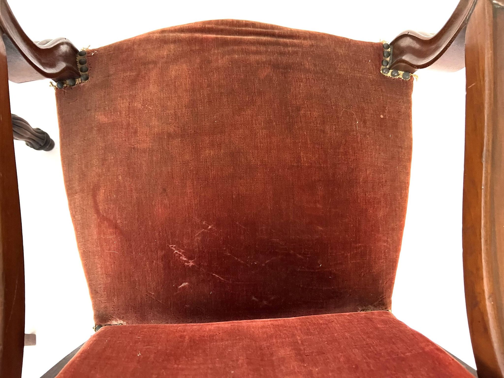 Paire de fauteuils Louis Philippe en acajou massif