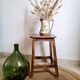 Old vintage handcrafted kitchen stool