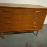 Scandinavian teak chest of drawers, 1960s design