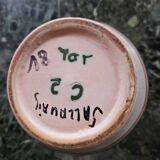 Pottery pitcher signed Vallauris