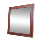 Miroir dans un cadre en acajou, design danois, années 1970, production : Danemark