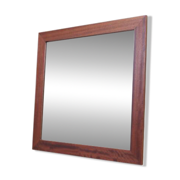 Mirror in mahogany frame, Danish design, 1970s, production: Denmark