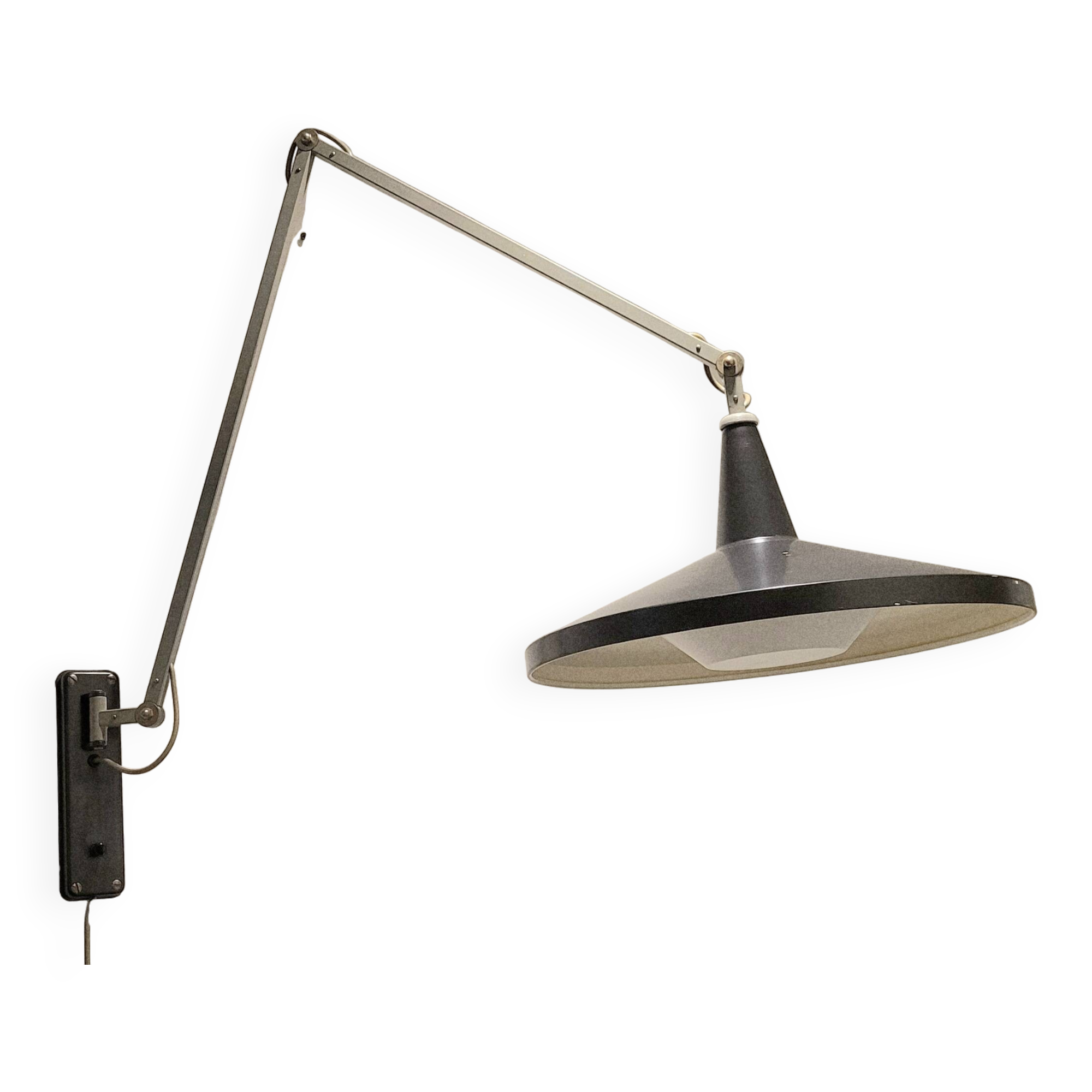 Wim Rietveld for Gispen 4050 'Panama ' lamp in Black, 1955