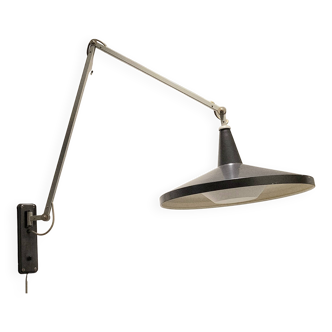Wim Rietveld for Gispen 4050 'Panama ' lamp in Black, 1955