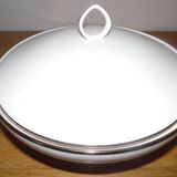 Légumier ou soupière  bord argenté
