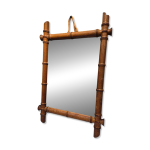 Miroir vintage en bois - imitant