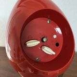 Space Age Blessing West Germany chrome and red alarm clock