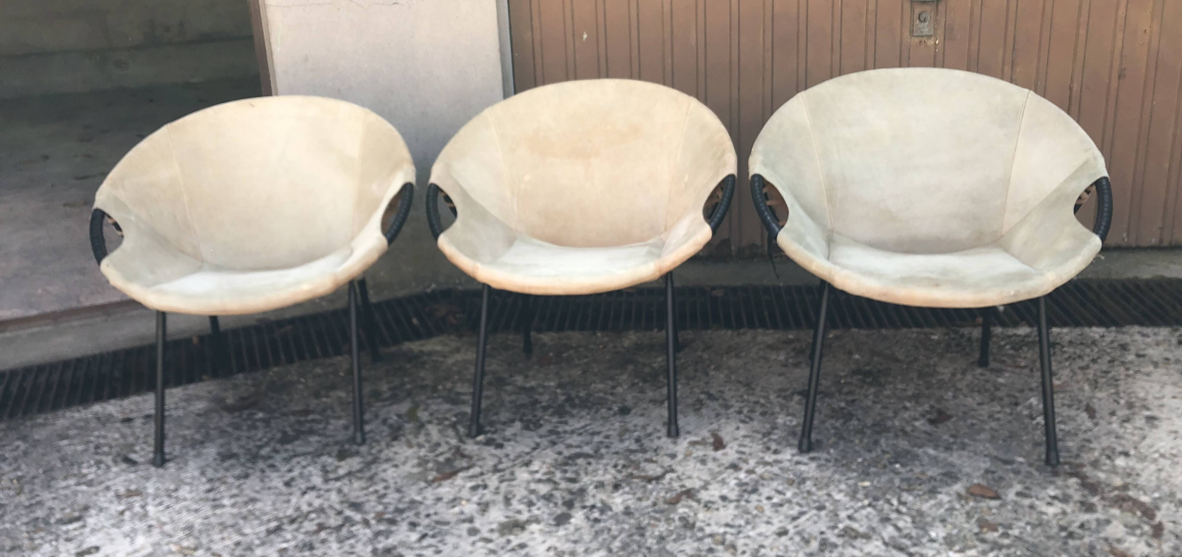 Lusch “Balloon” armchairs by Lusch Erzeugnis Design 1960s