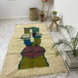 Handmade moroccan berber carpet 260 x 133 cm