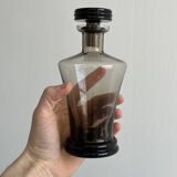Smoked glass bottle