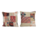 Lot de 2 housses de coussin turque vintage 51x51 cm
