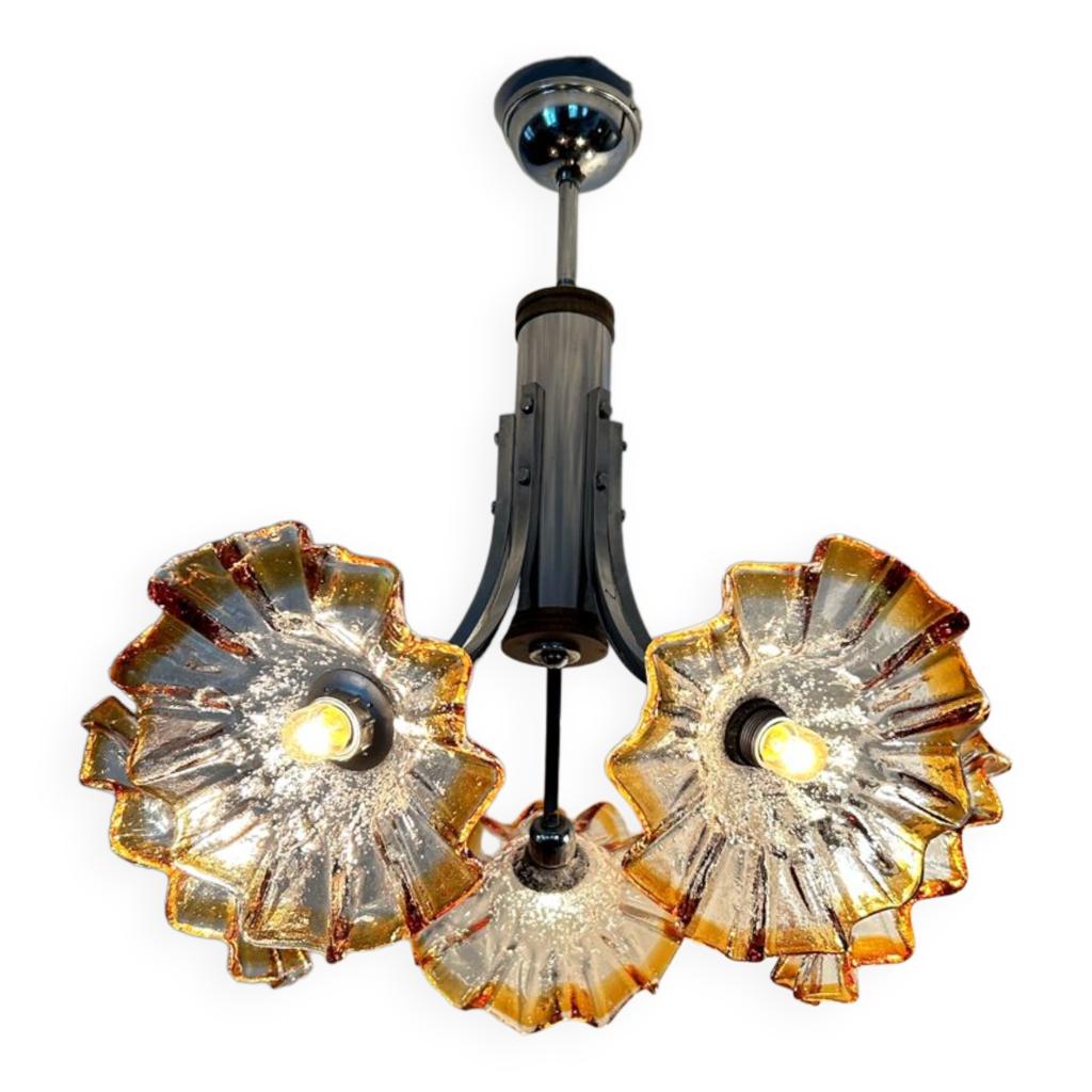 Lustre design italien Mazzega années 70 | Selency