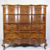 Chest Of Drawers Made In Walnut & Fruitwood From 1760s
