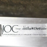 Swedish Mid Century Leather And Aluminum Armchairs By Karl Erik Ekselius For Joc Vetlanda, Set Of 4