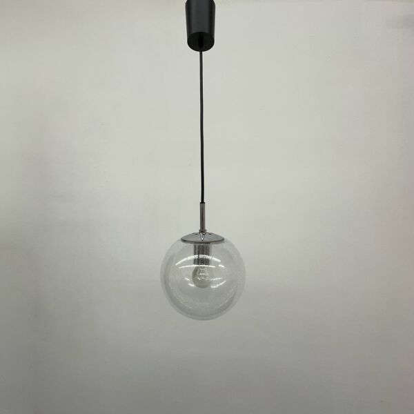 Lampe à suspension Glashütte Limburg, années 1970