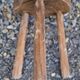 Vintage solid wood stool or side table