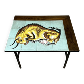 Table basse vintage en ceramique