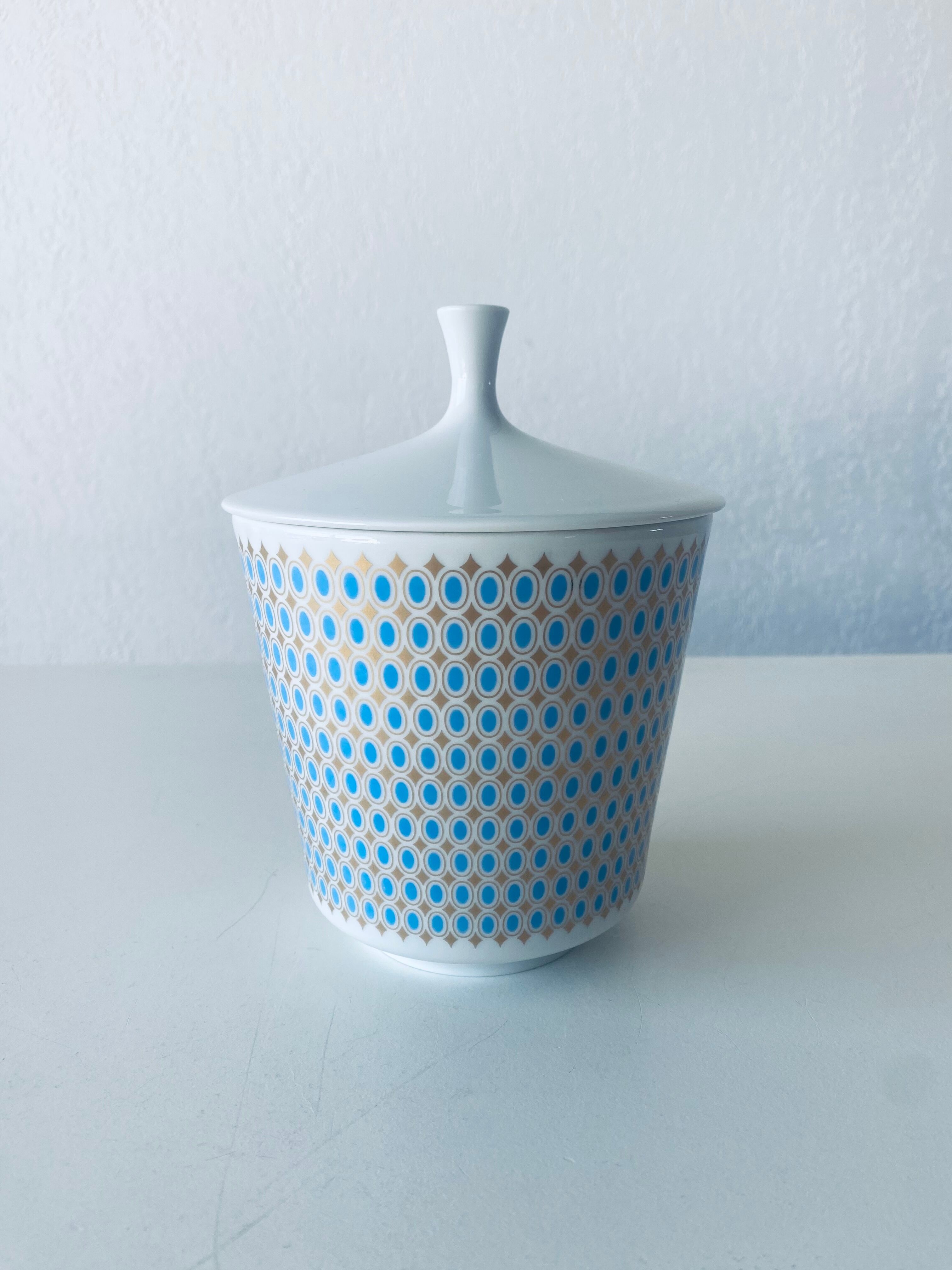 Vintage porcelain candy box stamped Heinrich