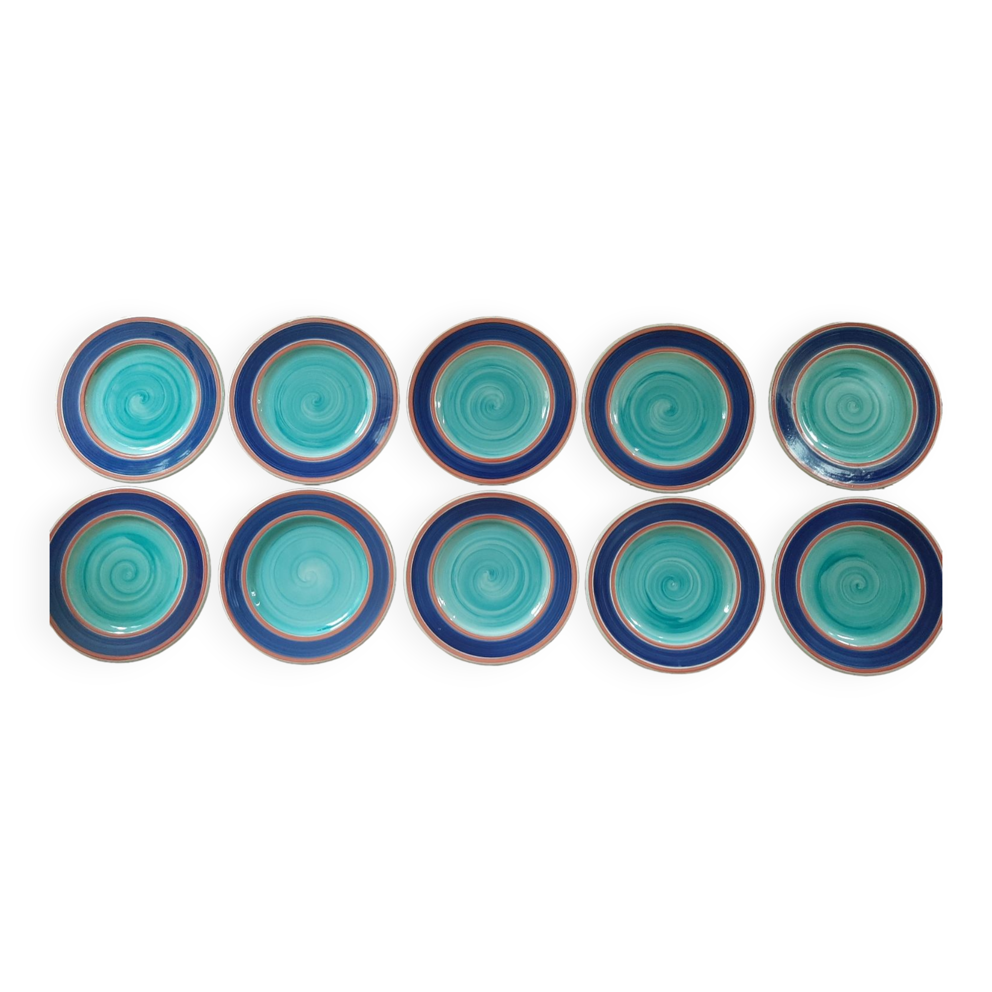 Set of 10 plates Ternana