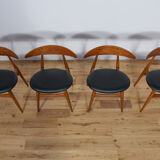 Mid century danish ch33 dining chairs by Hans J. Wegner for Carl Hansen & søn, set of 4