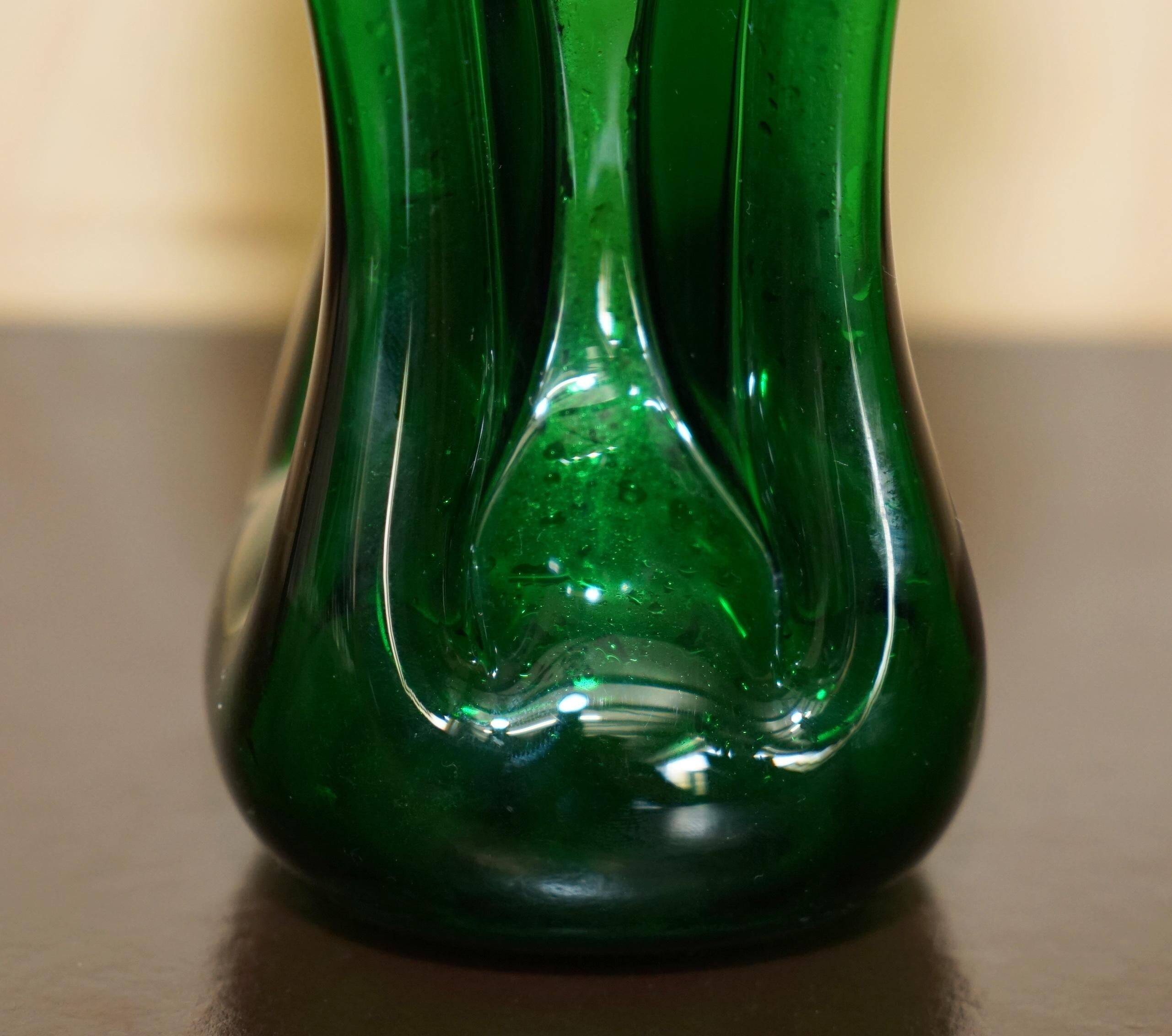 Antique wine carafe 1904 with sterling silver neck