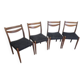 Set of 4 Scandinavian chairs, 1970s