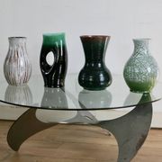Set of 4 Accolay vases, signed ceramics, France, 1960s