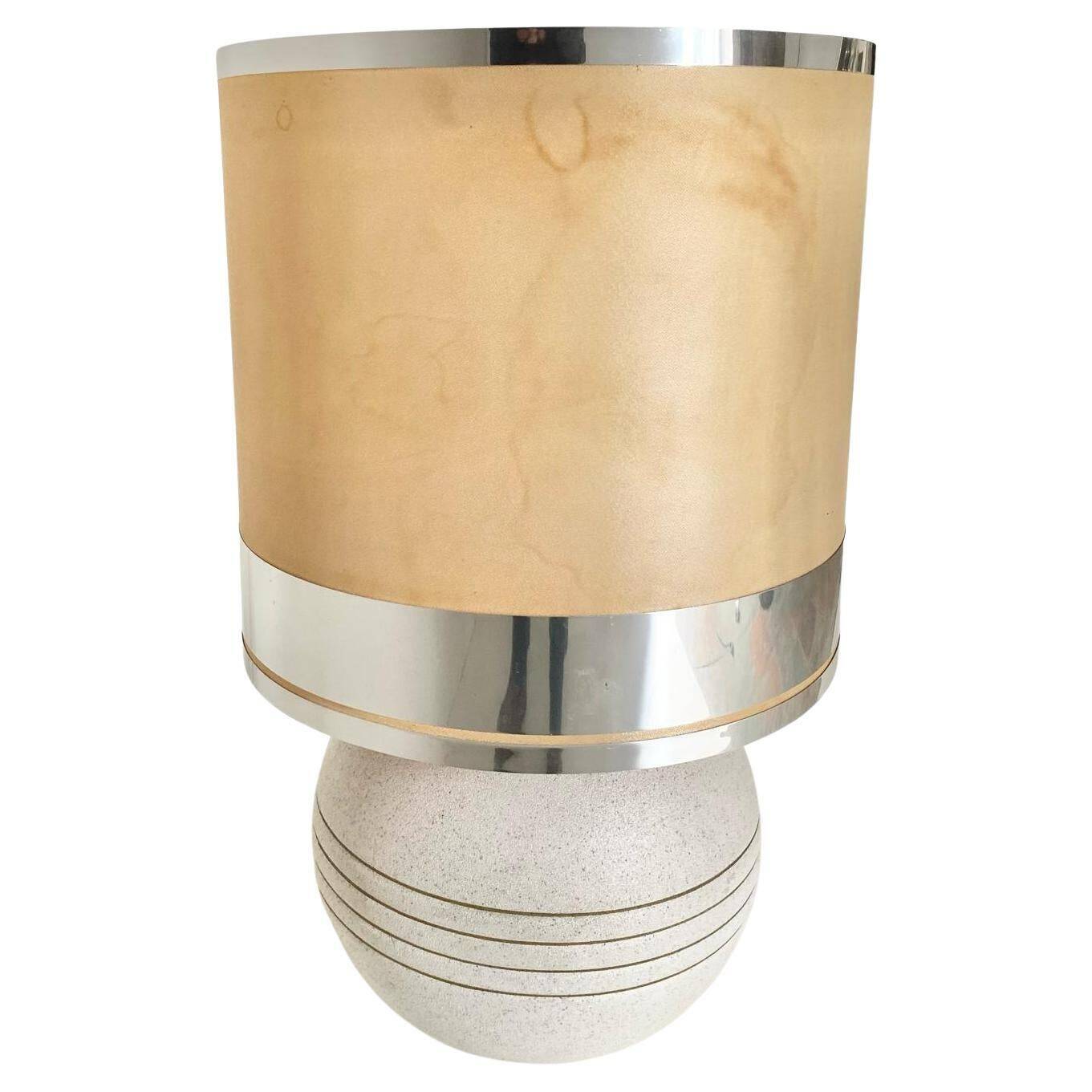 Ceramic table lamp, Italy 1970s