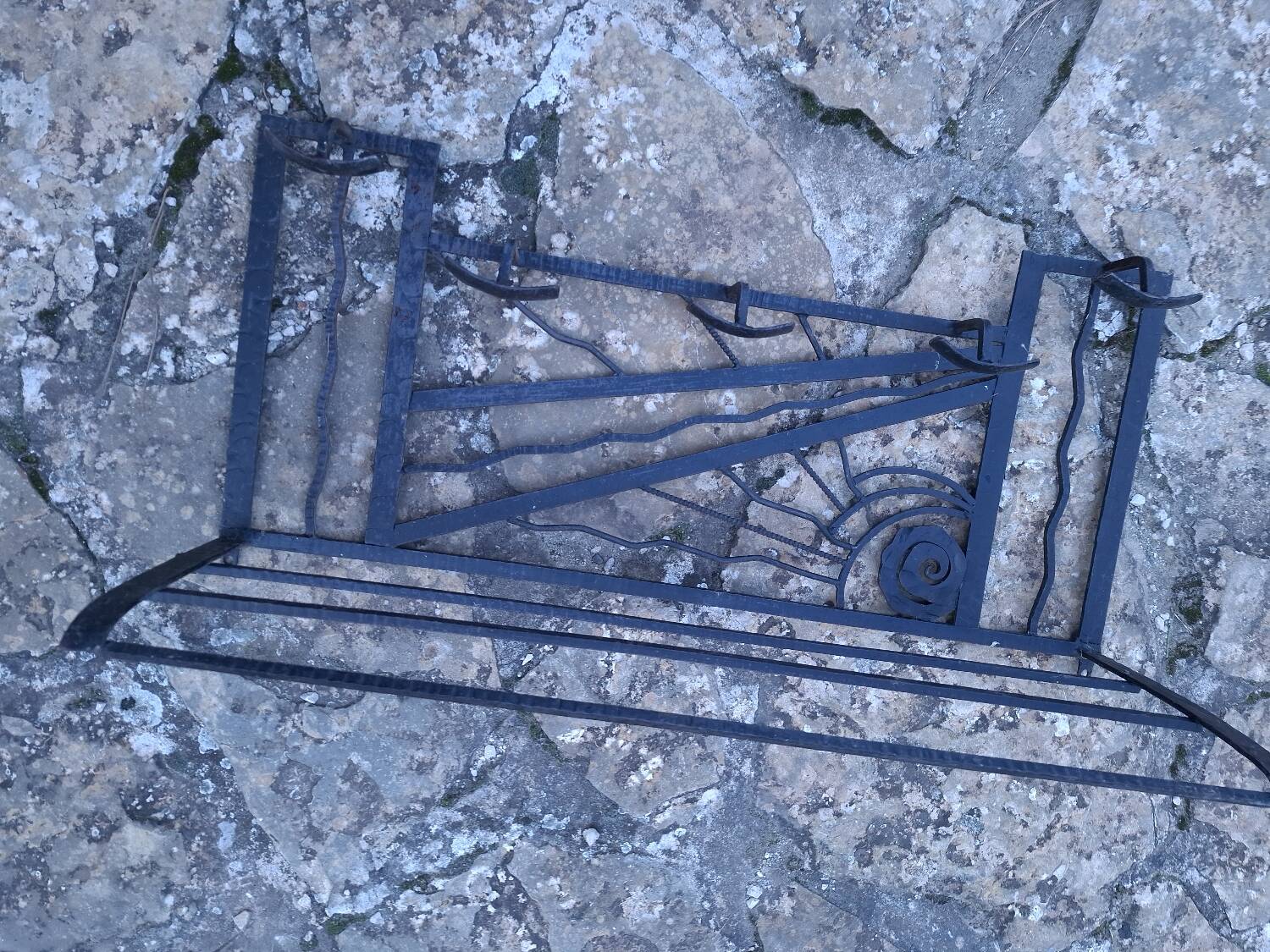 Art Deco wall coat rack