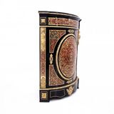 Antique corner chest of drawers in the Boulle style, France, mid-19th century. After renovation.