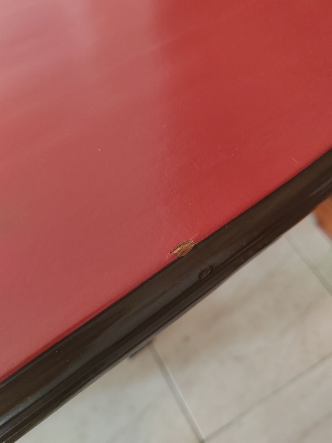 Redesigned table and chairs