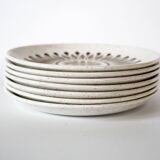 7 vintage ceramic plates, Biltons Staffordshire Ironstone 1970 England