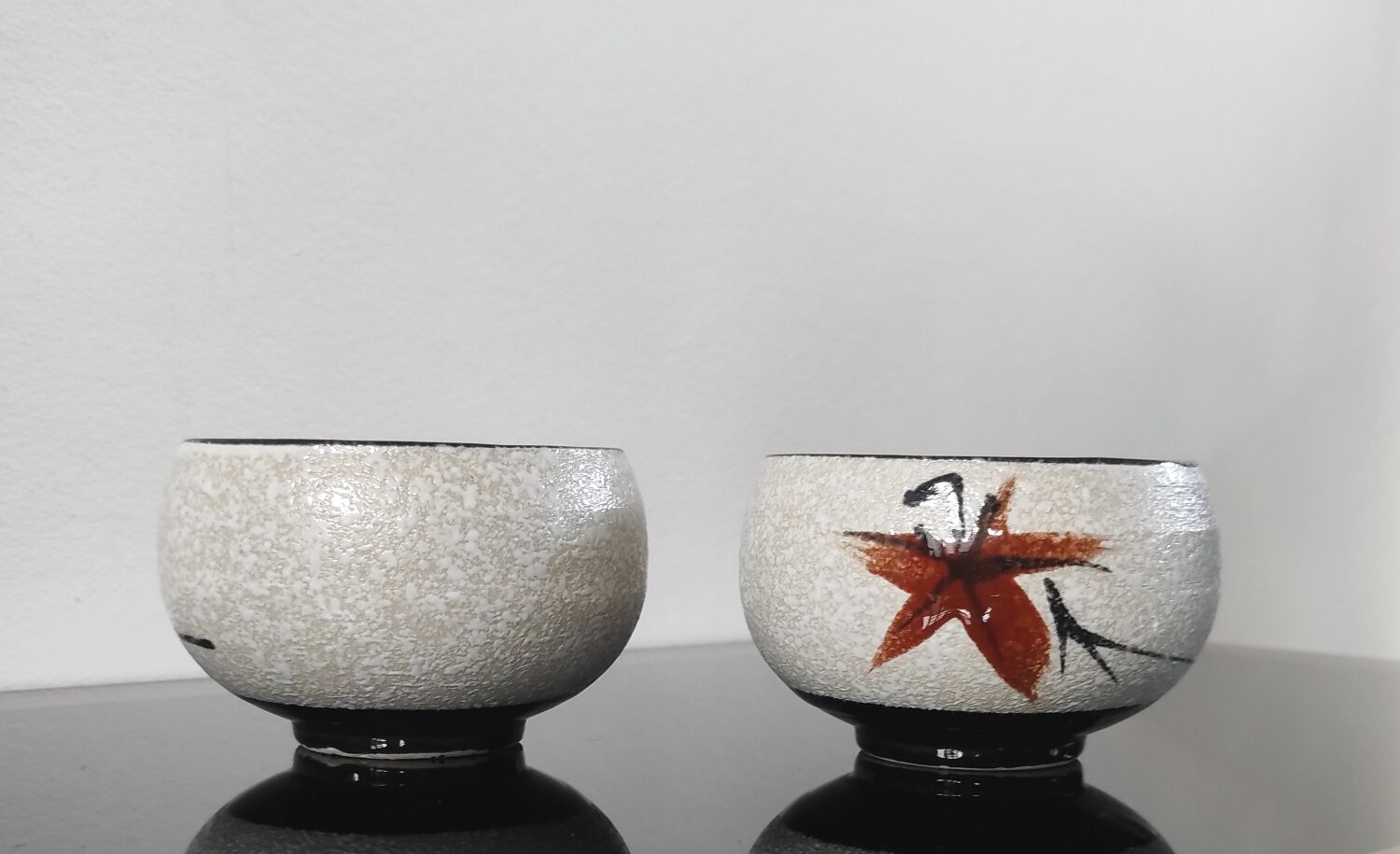 Vintage ceramic tea cup duo